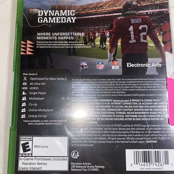 new XBOX MADDEN NFL 22 Series X Microsoft EA Sports game sealed - Picture 6 of 7